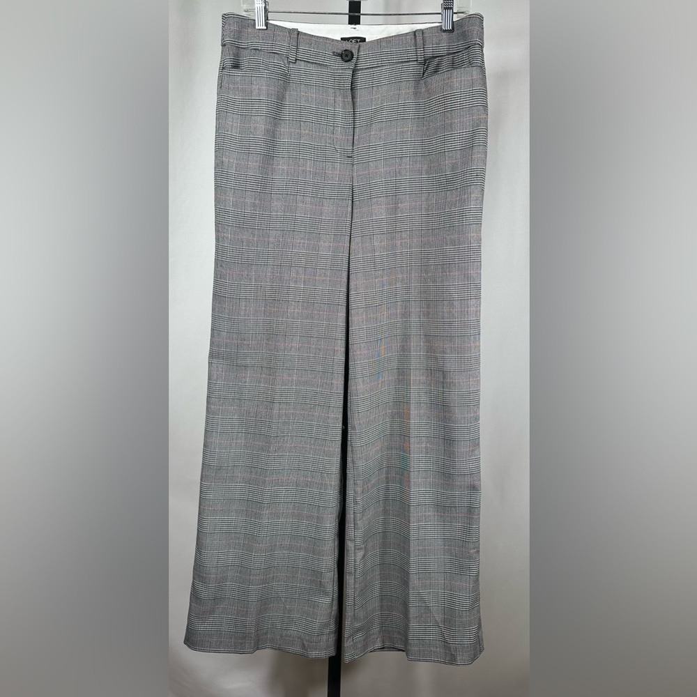 NWOT Loft Plaid High Waist Trousers Sz 8